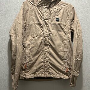 Lightweight Tan Windbreaker Jacket